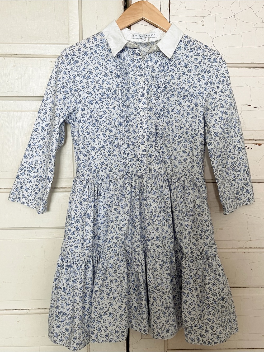 English Factory Floral Ruffle Mini Dress - Picture 3 of 8